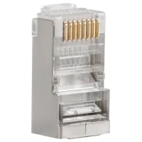 Конектор RJ45 cat.5e STP 8P8C 100шт/пак Kingda (KDPG8015/100) - 2