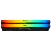 Модуль пам'яті для комп'ютера DDR4 32GB (2x16GB) 3200 MHz FURY Beast RGB Kingston Fury (ex.HyperX) (KF432C16BB2AK2/32) - 3