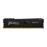 Модуль пам'яті для комп'ютера DDR4 64GB (2x32GB) 3200 MHz Fury Beast Black Kingston Fury (ex.HyperX) (KF432C16BBK2/64) - 3