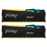 Модуль пам'яті для комп'ютера DDR5 64GB (2x32GB) 5200 MHz Beast RGB EXPO Black Kingston Fury (ex.HyperX) (KF552C40BB2AK2-64) - 1
