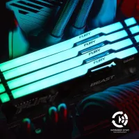 Модуль пам'яті для комп'ютера DDR5 64GB (2x32GB) 5200 MHz Beast RGB Kingston Fury (ex.HyperX) (KF552C40BBAK2-64) - 7