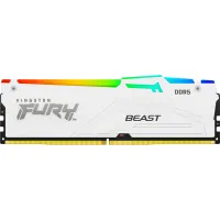 Модуль пам'яті для комп'ютера DDR5 32GB 5200 MHz FURY Beast White RGB Kingston Fury (ex.HyperX) (KF552C40BWA-32) - Зображення 1