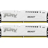 Модуль пам'яті для комп'ютера DDR5 32GB (2x16GB) 5200 MHz FURY Beast White Kingston Fury (ex.HyperX) (KF552C40BWK2-32) - 1