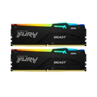 Модуль пам'яті для комп'ютера DDR5 64GB (2x32GB) 5600 MHz Beast RGB Kingston Fury (ex.HyperX) (KF556C36BBEAK2-64) - 1