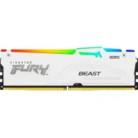 Модуль пам'яті для комп'ютера DDR5 16GB 5600 MHz Beast White RGB Kingston Fury (ex.HyperX) (KF556C36BWEA-16) - 1