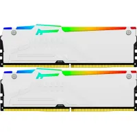 Модуль пам'яті для комп'ютера DDR5 32GB (2x16GB) 5600 MHz FURY Beast White RGB Kingston Fury (ex.HyperX) (KF556C36BWEAK2-32) - 4