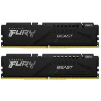 Модуль пам'яті для комп'ютера DDR5 64GB (2x32GB) 5600 MHz Beast EXPO Black Kingston Fury (ex.HyperX) (KF556C40BB2K2-64) - 1