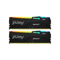 Модуль пам'яті для комп'ютера DDR5 128GB (2x64GB) 5600 MHz Beast RGB Kingston Fury (ex.HyperX) (KF556C40BBAK2-128) - 1