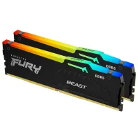 Модуль пам'яті для комп'ютера DDR5 16GB (2x8GB) 5600 MHz Beast RGB Kingston Fury (ex.HyperX) (KF556C40BBAK2-16) - 2