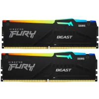 Модуль пам'яті для комп'ютера DDR5 16GB (2x8GB) 5600 MHz Beast RGB Kingston Fury (ex.HyperX) (KF556C40BBAK2-16) - 1