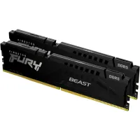 Модуль пам'яті для комп'ютера DDR5 64GB (2x32GB) 5600 MHz FURY Beast Black Kingston Fury (ex.HyperX) (KF556C40BBK2-64) - 2