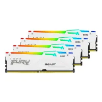 Модуль пам'яті для комп'ютера DDR5 128GB (4x32GB) 5600 MHz FURY Beast RGB White Kingston Fury (ex.HyperX) (KF556C40BWAK4-128) - 3