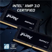 Модуль пам'яті для ноутбука SoDIMM DDR5 64GB (2x32GB) 5600 MHz FURY Impact Kingston Fury (ex.HyperX) (KF556S40IBK2-64) - 4