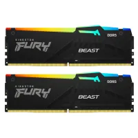 Модуль пам'яті для комп'ютера DDR5 32GB (2x16GB) 6000 MHz Beast RGB Kingston Fury (ex.HyperX) (KF560C30BBAK2-32) - 1