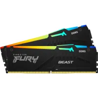 Модуль пам'яті для комп'ютера DDR5 16GB (2x8GB) 6000 MHz FURY Beast RGB Kingston Fury (ex.HyperX) (KF560C36BBEAK2-16) - Зображення 3
