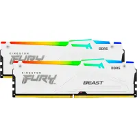 Модуль пам'яті для комп'ютера DDR5 32GB (2x16GB) 6000 MHz Beast RGB EXPO White Kingston Fury (ex.HyperX) (KF560C36BWE2AK2-32) - Зображення 2