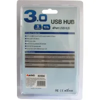 Концентратор Maiwo USB 3.1 Type-C - 4 port USB 3.0 Type-А, cable 30 cm (KH304) - 4
