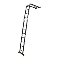 Драбина GTM трансформер 4*4сх. 1,17-4,6м анодований алюміній (KMP404A) - 4