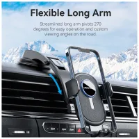 Универсальный автодержатель Vention 4.7-7.2" зажим One Touch, присока, черный (KSCB0) - Изображение 4