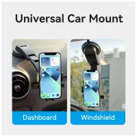 Универсальный автодержатель Vention 4.7-7.2" зажим One Touch, присока, черный (KSCB0) - Изображение 9