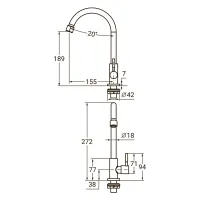 Смеситель AQUATICA KT-1G170P - Изображение 3