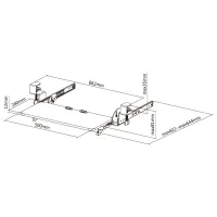 Органайзер для столу OfficePro Under-desk keyboard tray (KT135B) - 11