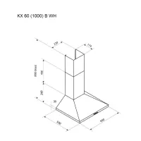 Витяжка кухонна Pyramida KX 60 (1000) B WH - 7