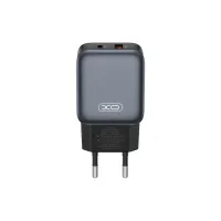 Зарядний пристрій XO L154 USB-C PD20W + USB-A QC3.0 Black (L154.black) - Зображення 1
