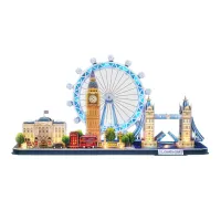Пазл Cubic Fun Тривимірна головоломка-конструктор City Line Лондон з LED підсвіткою (L532h) - 3