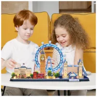 Пазл Cubic Fun Тривимірна головоломка-конструктор City Line Лондон з LED підсвіткою (L532h) - 7