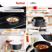 Набір посуду Tefal Ingenio Inspiration, 6 предметів, чорний (L867S604) - Image 8