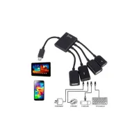 Концентратор Lapara LA-MicroUSB-OTG-HUB black - 7