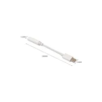 Перехідник Lapara USB Type-C Male - Audio AUX mini jack 3,5 mm Female (LA-Type-C-Audio-3.5mm white) - 7
