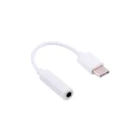 Перехідник Lapara USB Type-C Male - Audio AUX mini jack 3,5 mm Female (LA-Type-C-Audio-3.5mm white) - 1