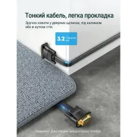 Кабель мультимедійний VGA M to VGA M 1.0m black Vention (LAJWF) - Зображення 3