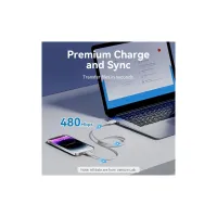 Дата кабель USB 2.0 AM to Lightning 1.0m 2.4A black Vention (LAMBF) - Зображення 9