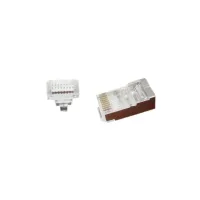 Конектор RJ45 cat.5e FTP 8P8C * 100 (наскрізні отв., позолоч. конт.) Cablexpert (LC-PTF-01/100) - 1