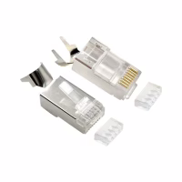 Конектор RJ45 cat.7 FTP 8P8C * 10 (наскрізні отв., позолоч. конт.) Cablexpert (LC-PTF7-01/10) - Image 1