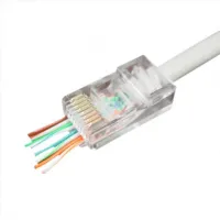 Конектор Cablexpert RJ45 cat.5e UTP 8P8C (сквозное отв., позолоч. конт.) 10 шт (LC-PTU-01/10) - 1