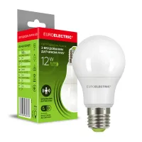Лампочка EUROELECTRIC LED A60 12W 960Lm SENSOR E27 4000K с датчик (LED-A60-12274(ST)) - Изображение 2