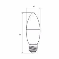 Лампочка Eurolamp ECO "Р" CL 10W 1000 lm E14 4000K (LED-CL-10144(P)) - Image 3