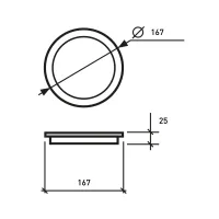 Світильник Eurolamp Downlight NEW 18W 1600Lm 4000K (LED-DLR-18/4(new)) - 2