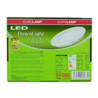 Світильник Eurolamp Downlight 4W 4000K (LED-DLR-4/4) - 3