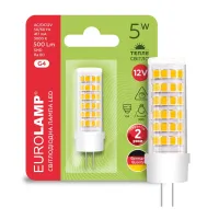 Лампочка Eurolamp Светодиодная капсульная лампа EUROLAMP LED силикон G4 5W 500Lm 300 (LED-G4-0530(12)) - Зображення 2
