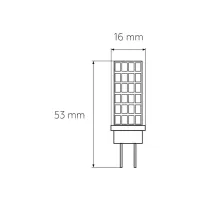 Лампочка Eurolamp Светодиодная капсульная лампа EUROLAMP LED силикон G4 5W 500Lm 300 (LED-G4-0530(220)) - Зображення 3