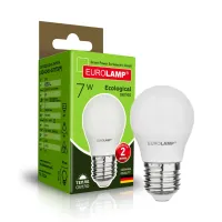 Лампочка Eurolamp LED ECO серия "P" G45 7W 630Lm E27 3000K (LED-G45-07273(P)) - Зображення 2