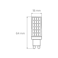 Лампочка Eurolamp LED G9 6W 600Lm 3000K (LED-G9-0630(220)) - Зображення 3
