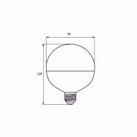 Лампочка Eurolamp G95 12W E27 4000K (LED-G95-12274(Amber)) - Image 3