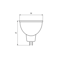 Лампочка Eurolamp LED SMD MR16 5W GU5.3 4000K 12V (LED-SMD-05534(12)(P)) - Изображение 4