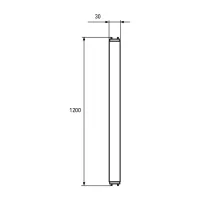 Лампочка Eurolamp Линейная светодиодная лампа EUROLAMP стекло 18W G13 (T8) 4000K 220V (LED-T8-18W/4000(скло)) - Зображення 3